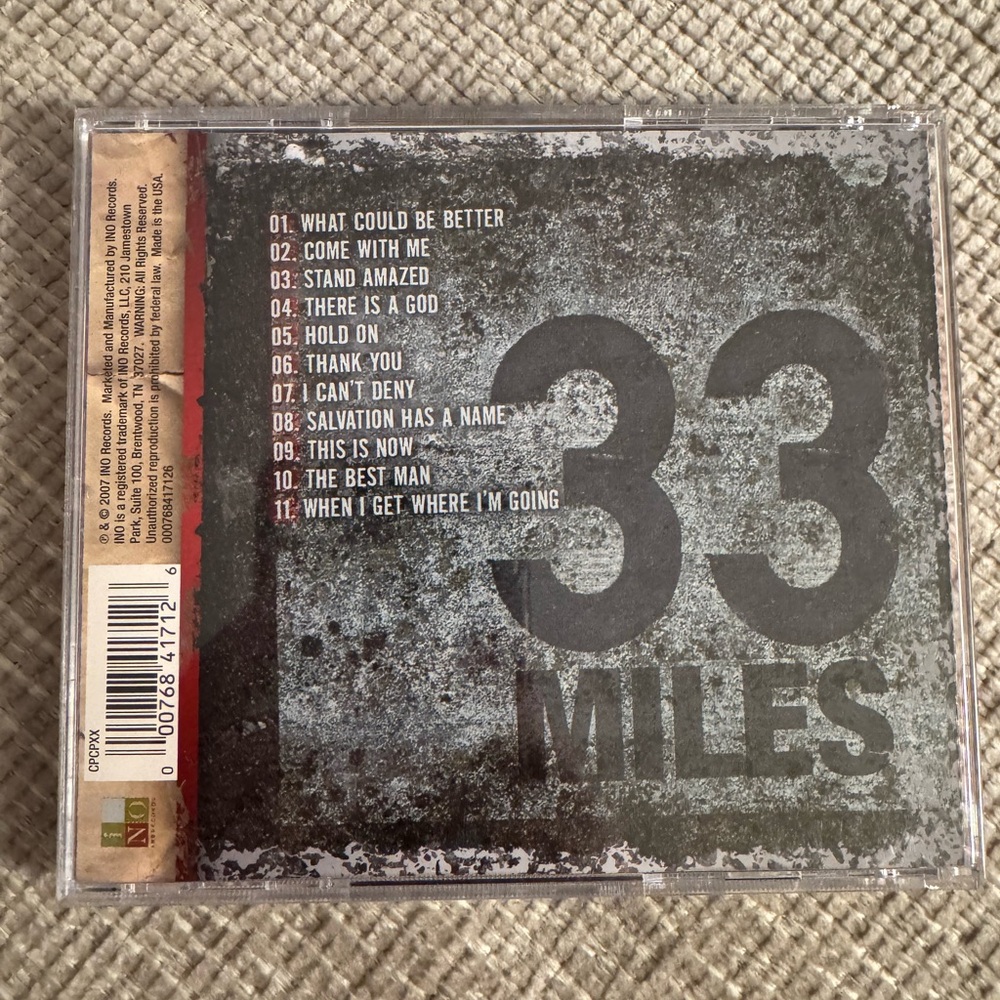 33 Miles CD - Picture 2 of 2